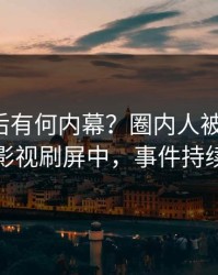 发现背后有何内幕？圈内人被曝爆料，人人影视刷屏中，事件持续发酵