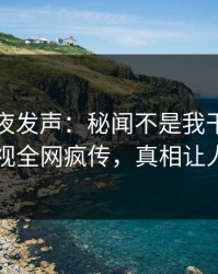 网红深夜发声：秘闻不是我干的！人人影视全网疯传，真相让人瞠目